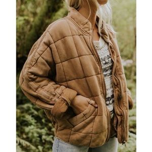 Free people dolman jacket in toasted coconut, size S